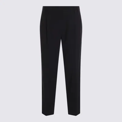 Brunello Cucinelli Dark Blue Wool Pants