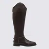 Brunello Cucinelli Women Classic Leather Boot With Precious Spurs In Brown