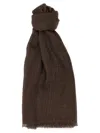 Brunello Cucinelli Lurex Scarf Scarves And Foulards Brown
