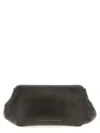 Brunello Cucinelli Chain Strap Shoulder Bag With Soft Texture In Gray