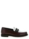 Brunello Cucinelli Brown Loafers With Monile Detail And Chain In Leather Woman In Dark Brown