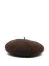 Brunello Cucinelli 'soft Round Loop Detail' Beanie In Brown
