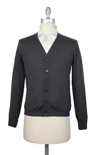 Pre-owned Brunello Cucinelli Dark Gray V-neck Sweater - Xs/46 - (bc824225)