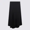 Brunello Cucinelli Virgin Wool Midi Skirt In Black