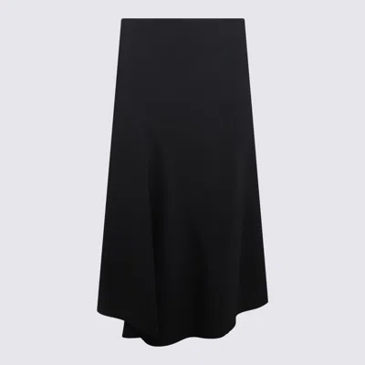 Brunello Cucinelli Virgin Wool Midi Skirt In Anthracite