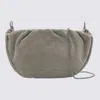 Brunello Cucinelli Shoulder Bag Suede Ruffled Detail In C2657