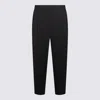 Brunello Cucinelli Grey Wool Blend Pants In Anthracite