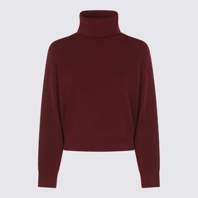 Brunello Cucinelli Dark Red Cotton Knitwear