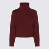 Brunello Cucinelli Dark Red Cotton Knitwear In Red