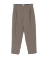 Brunello Cucinelli Dart-detail Trousers In Brown