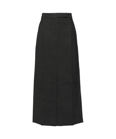 BRUNELLO CUCINELLI BRUNELLO CUCINELLI FRONT PLEATED LONG SKIRT