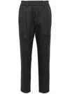 Brunello Cucinelli Darted Slim Trousers In Grey