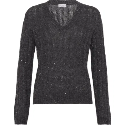 Brunello Cucinelli Dazzling Cable Sweater