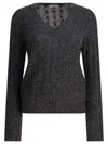 Brunello Cucinelli "dazzling Cable" Sweater In Black