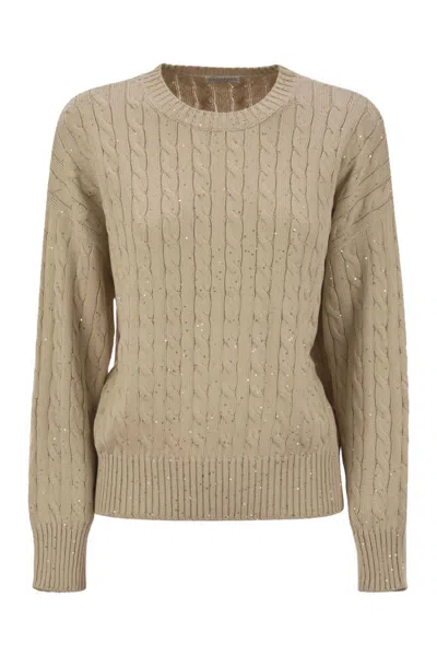 BRUNELLO CUCINELLI BRUNELLO CUCINELLI DAZZLING CABLES COTTON JERSEY