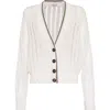 Brunello Cucinelli V-neck Long-sleeved Sweater In White