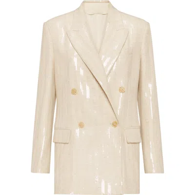 BRUNELLO CUCINELLI BRUNELLO CUCINELLI DAZZLING CHEVRON BLAZER