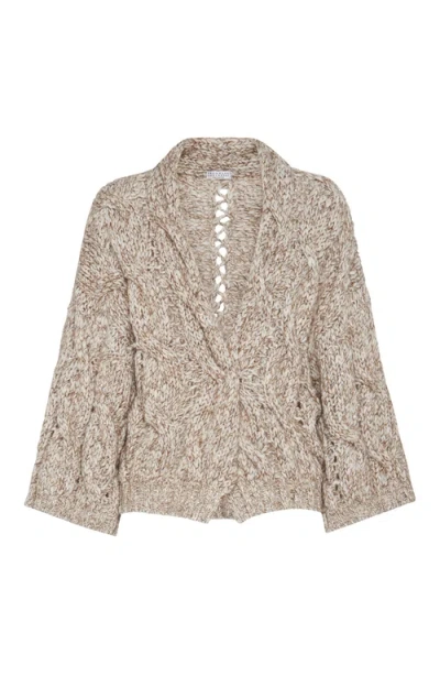 Brunello Cucinelli Dazzling Chiné Cardigan
