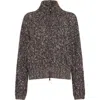 Brunello Cucinelli Dazzling Chiné Cardigan With Zipper