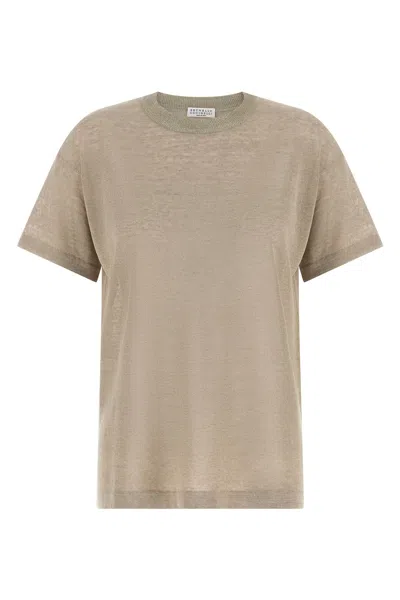 Brunello Cucinelli 'dazzling Collar' Sweater In Brown