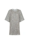 Brunello Cucinelli Sequinned Embroidered Mini Dress