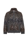 Brunello Cucinelli Embellished Crewneck Knitwear With Ribbed Accents
