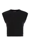 Brunello Cucinelli Black Dazzling Double Cable Knit Vest