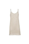 Brunello Cucinelli Dazzling Embroidery Dress In White