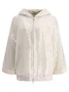BRUNELLO CUCINELLI DAZZLING EMBROIDERY HOODED SWEATER