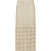 Brunello Cucinelli Dazzling Embroidery Midi Skirt