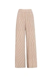 Brunello Cucinelli Linen Stripe-embellished Trousers In Yuta
