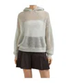 Brunello Cucinelli Dazzling Mesh Jumper In Gray
