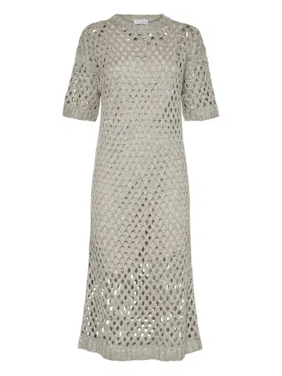 BRUNELLO CUCINELLI DAZZLING MIDI DRESS