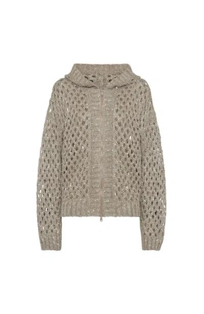BRUNELLO CUCINELLI BRUNELLO CUCINELLI DAZZLING NET CARDIGAN