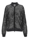 Brunello Cucinelli Grey Dazzling Net Embroidery Cardigan