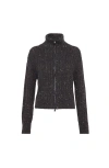 Brunello Cucinelli Dazzling Rib Cardigan In Gray