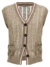 BRUNELLO CUCINELLI BRUNELLO CUCINELLI 'DAZZLING RIBBED NET' VEST