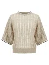 Brunello Cucinelli Dazzling Sweater Sweaters And Cardigans Beige