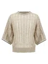 Brunello Cucinelli Dazzling Sweater Sweaters And Cardigans Beige