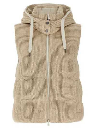 Brunello Cucinelli Dazzling Vest In Neutral