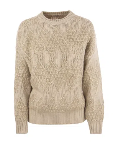 BRUNELLO CUCINELLI BRUNELLO CUCINELLI SEQUIN EMBELLISHED KNITTED JUMPER