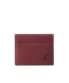 Brunello Cucinelli Debossed-logo Cardholder In Burgundy