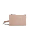 Brunello Cucinelli Debossed-logo Leather Shoulder Bag In Pink