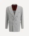 Brunello Cucinelli Deconstructed Blazer In Gray