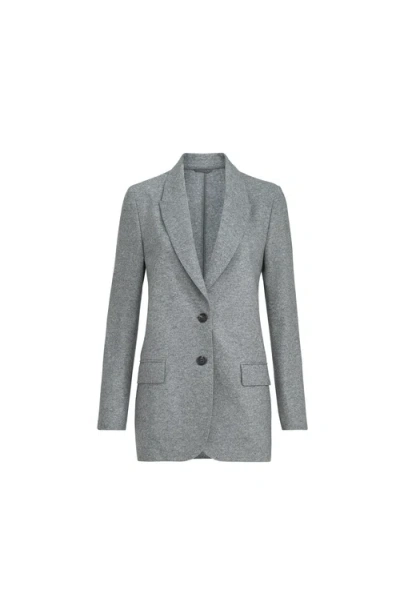 Brunello Cucinelli Deconstructed Blazer In Gray