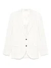 Brunello Cucinelli Men Deconstructed Blazer In White