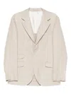 Brunello Cucinelli Men Deconstructed Jacket In Neutral