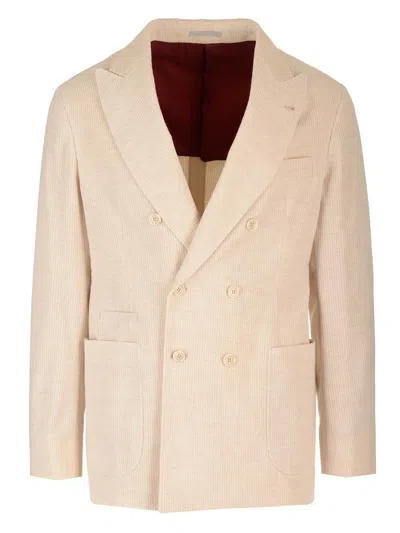 Brunello Cucinelli Deconstructed Jacket Jackets Beige