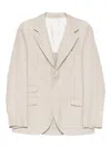 Brunello Cucinelli Men Deconstructed Jacket In Neutral