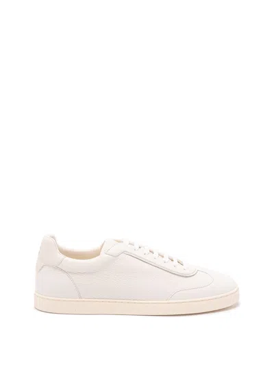 Brunello Cucinelli Men Deerskin Sneakers In White
